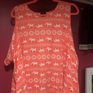 Elephant Tee with sleeve cutouts
